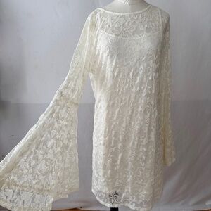 Abercrombie and Fitch white lace dress Size M